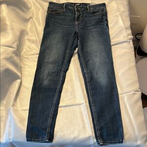 Hollister Women's Dark Blue Skinny Jeans